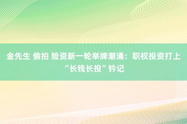 金先生 偷拍 险资新一轮举牌潮涌：职权投资打上“长钱长投”钤记